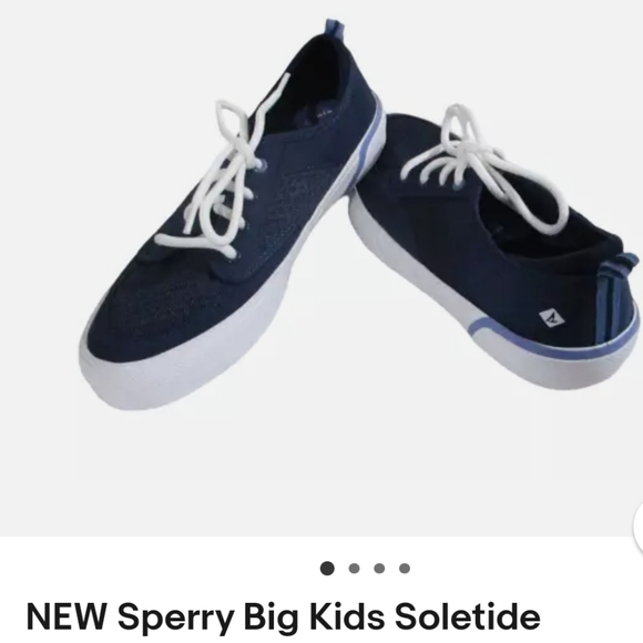 Sperry Big Kids Soletide size 4 navy - Picture 1 of 5